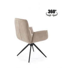 Auduma krēsls K-574,tumši bēšs
